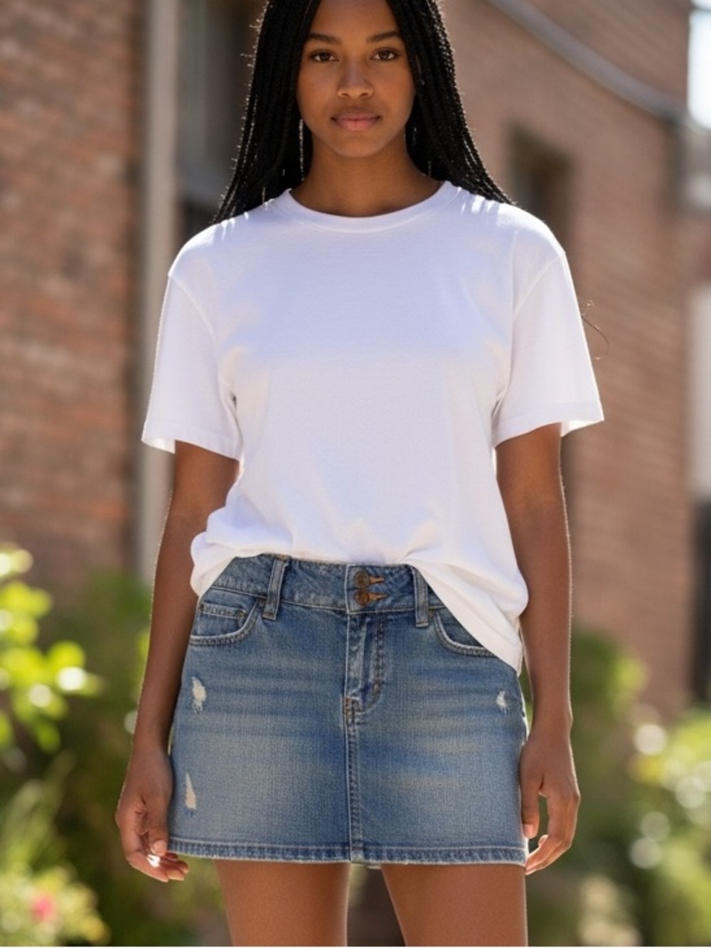 VINTAGE HOLLISTER MICO MINI DENIM SKIRT SZ 0 Y2K 90’S